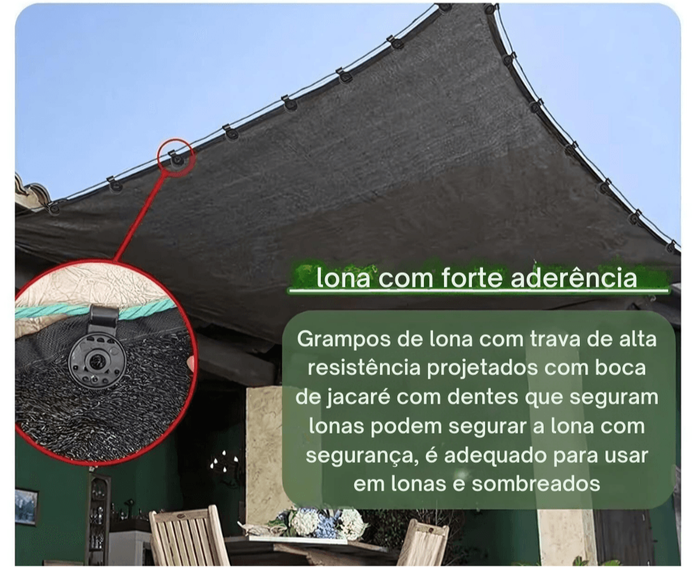 Clipes de trava, Leves, Fáceis de Usar para seus tecidos  - lockclips™