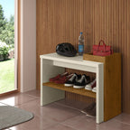 Sapateira Londres - Off White/Freijó